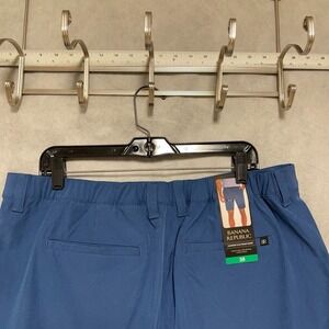 NWT Banana Republic Shorts Men 38 Blue Performance Elastic Waist‎ Tech Stretch